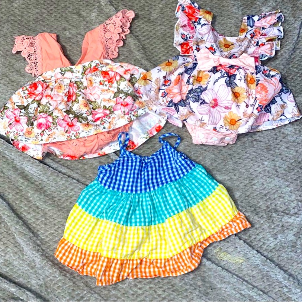 0-3 Month Baby Girl Dress Lot
